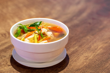 delicious food and drink in the hotel and restaurant in Champasak, Laos