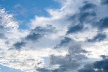landscape of clouds on the blue sky in daytime