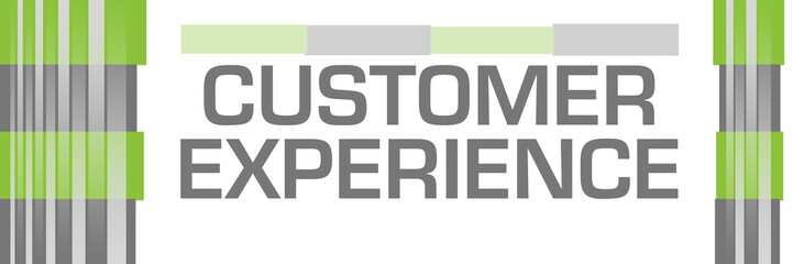 Customer Experience Green Grey Bars Both Sides 