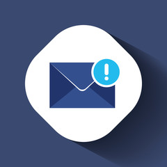 Email icon vector. Envelope mail icon