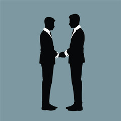 Silhouettes of Gay couple Vector