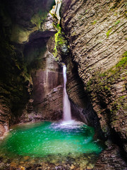 Fototapeta na wymiar Kozjak waterfall