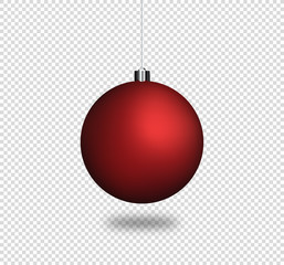 Christmas ball - red bauble template