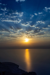 dead sea Sunset