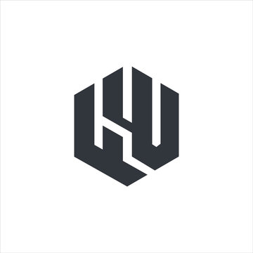 Initial letter fw or wf logo vector design templates