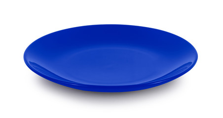 empty plate isolated on white background