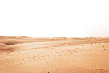 Stylish abstract desert landscape. Sand dunes.