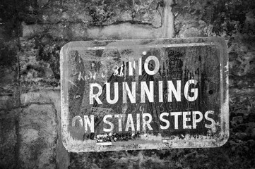 No running