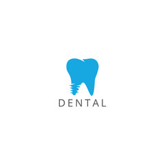 Dental Clinic Logo Tooth abstract design vector template Linear style. Dentist stomatology medical doctor Logotype concept icon.