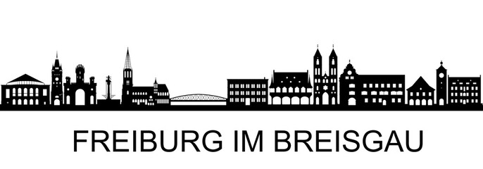 Fototapeta premium Freiburg im Breisgau Skyline