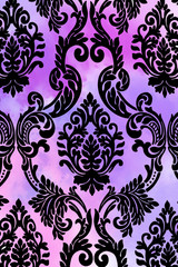 Background patterns on a lilac background