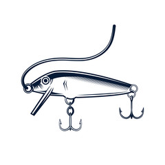 fishing lure isolated on white background vector illustration design