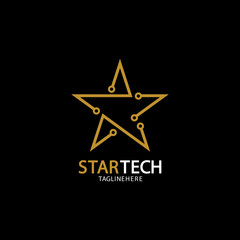 Gold Star Technology logo on black background