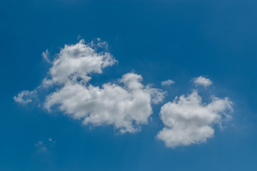 Blue sky background with clouds in cloudy day.