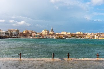 view of mediterranean sea and beach