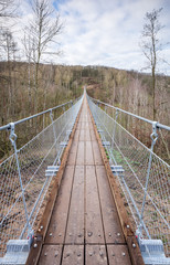 Hängebrücke über das Bärental, Hohe Schrecke, Thüringen, Deutschland