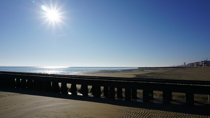 Fototapeta premium bridge at sunset