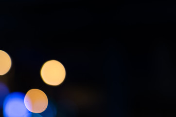 Abstract Bokeh background of defocused glittering lights. Christmas, Party, New Year background pattern concept. banner