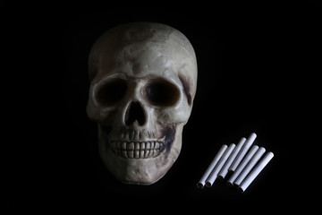 smoke, smoker, cigarette, cigarettes, tobacco, drug, drugs, addict, addiction, health, skull,...