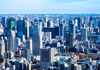 Fototapeta premium 東京・高層ビル・都市風景イメージ