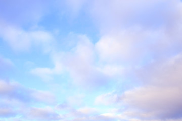 white winter cumulus clouds background