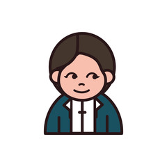 man cartoon character portrait people