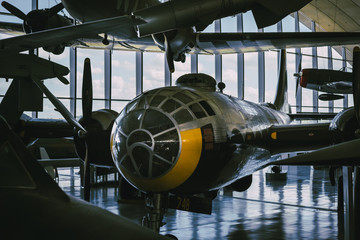 B-29 Superfortress bomber on the musuem display.