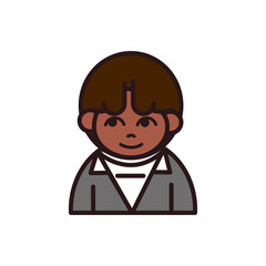 man cartoon character portrait people