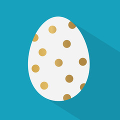 golden easter egg icon- vector illustration- vector illustration