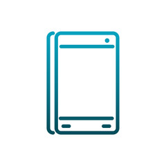 smartphone device technology digital communications gradient line