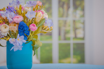 bunch of spring flowers