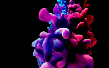 Fantastic space color abstract background. Cool trending screensaver.