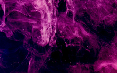 Fototapeta premium Violet space abstract background. Stylish modern technology background. Watercolor ink in water.