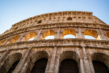 View on the Colosseum in Rome, Lazio - Italy