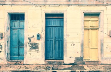 Cuba - Baracoa town. Vintage filtered colors.