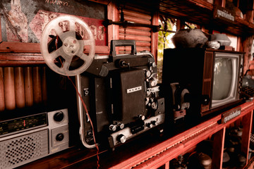 Antique technology mix together