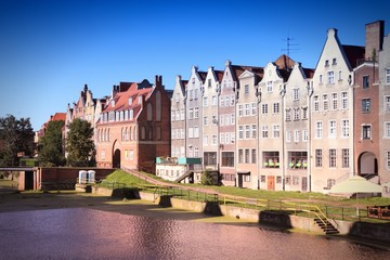 Fototapeta premium Poland - Gdansk. Filtered color tone.
