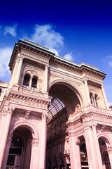 Fototapeta na wymiar Milan, Italy. Filtered color tone.