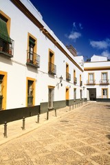 Seville city, Spain. Filtered colors style.