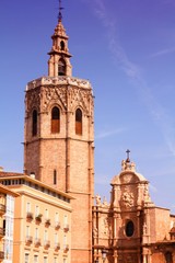 Fototapeta na wymiar Valencia, Spain. Filtered colors style.