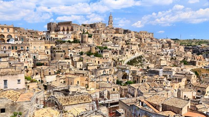 Naklejka premium Matera Old Town. UNESCO World Heritage Site in Italy.