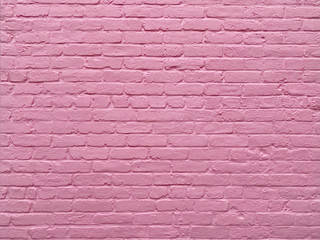 Pink colored brick wall