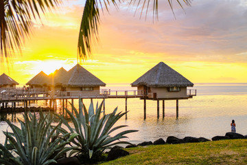 sunset on the beach