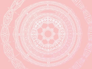 abstract pink white mandala background