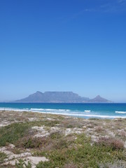 Fototapeta na wymiar Bloubergstrand Table Mountain Cape Town Afrique du Sud