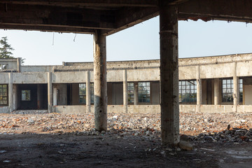 abandoned factory building