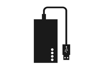 Power bank icon vector illustration