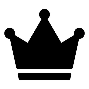 gz639 GrafikZeichnung - icon - english - flat crown. simple template / silhouette isolated - square xxl g8853