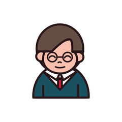 man cartoon character portrait people