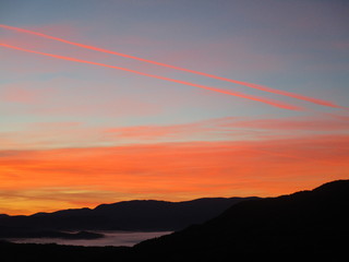 Atardecer naranja